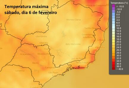 temperatura 6 de fevereiro