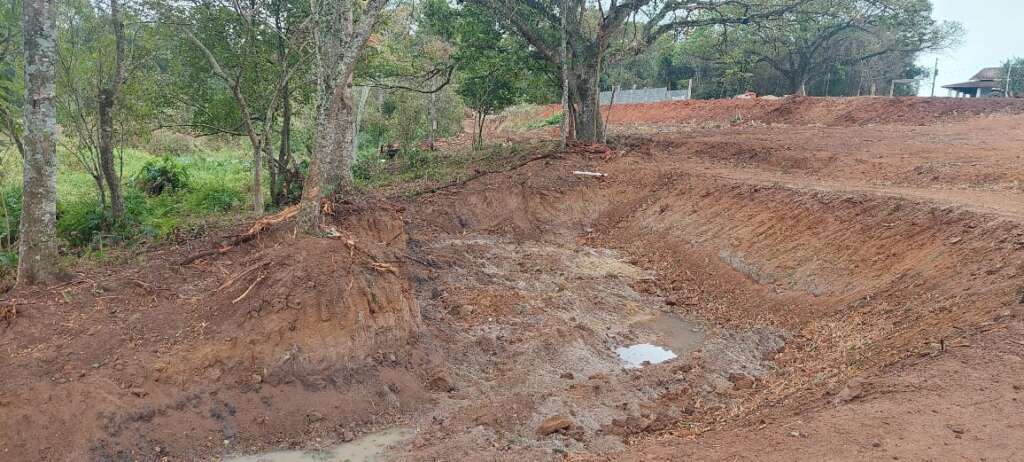 Policialmente embarga área e aplica multa por crime ambiental